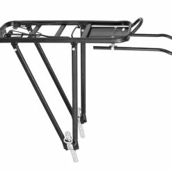 Supercycle Lightweight Alloy Rear Bike Rack W/Mounting Hardware, Black