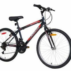 Supercycle 1800 Youth Rigid Mountain Bike, Black, 24-in