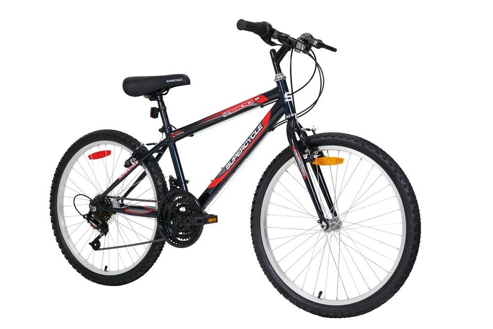 Supercycle 1800 Youth Rigid Mountain Bike, Black, 24-in 1 Supercycle 1800 Youth Rigid Mountain Bike, Black, 24-in