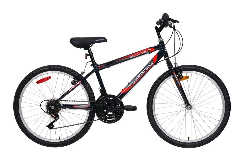Supercycle 1800 Youth Rigid Mountain Bike, Black, 24-in 2 Supercycle 1800 Youth Rigid Mountain Bike, Black, 24-in - Image 2