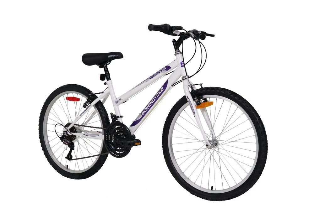 Supercycle 1800 Youth Rigid Mountain Bike, White, 24-in 1 Supercycle 1800 Youth Rigid Mountain Bike, White, 24-in