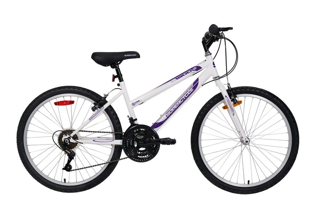 Supercycle 1800 Youth Rigid Mountain Bike, White, 24-in 2 Supercycle 1800 Youth Rigid Mountain Bike, White, 24-in - Image 2