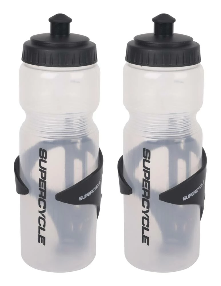 Supercycle Bike Water Bottle Value Pack, BPA Free, Clear, 700-mL, 2-pk 2 Supercycle Bike Water Bottle Value Pack, BPA Free, Clear, 700-mL, 2-pk - Image 2