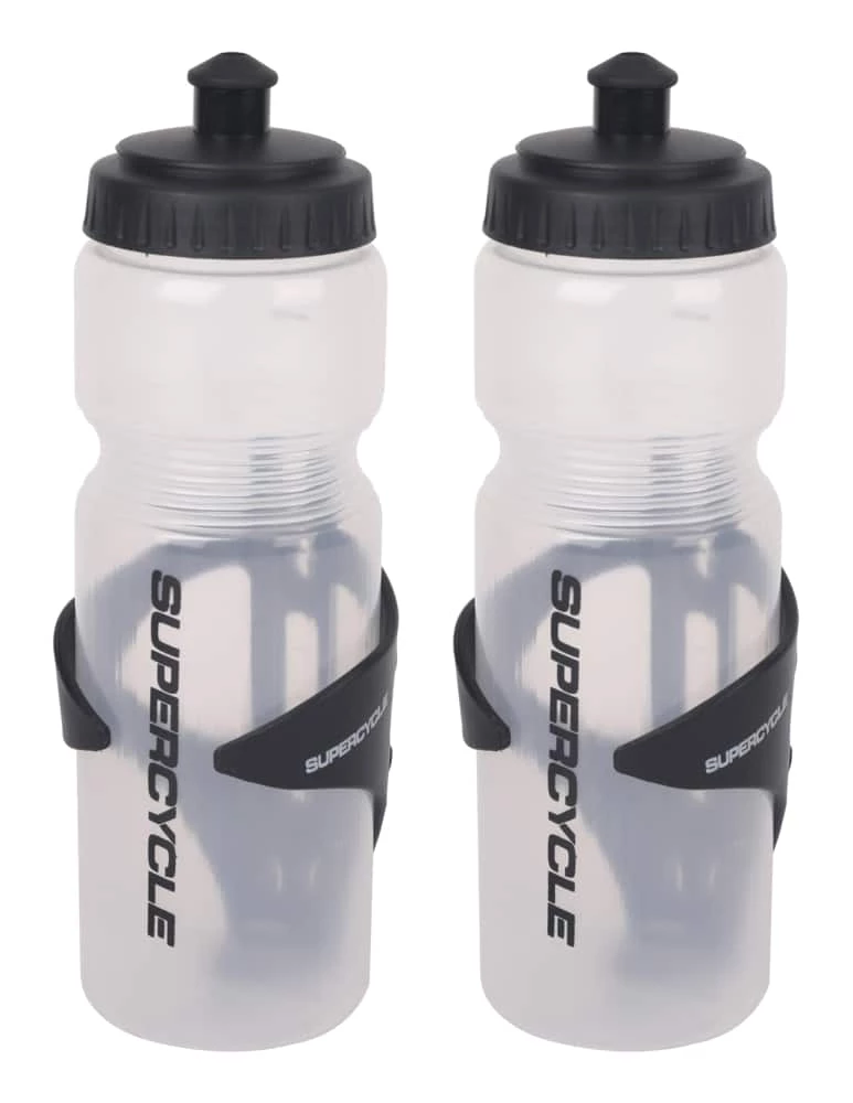 Supercycle Bike Water Bottle Value Pack, BPA Free, Clear, 700-mL, 2-pk 1 Supercycle Bike Water Bottle Value Pack, BPA Free, Clear, 700-mL, 2-pk
