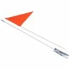 Supercycle 2-Section Fiberglass Safety Bike Flag W/Axle Mount Bracket, Orange, 6-mm