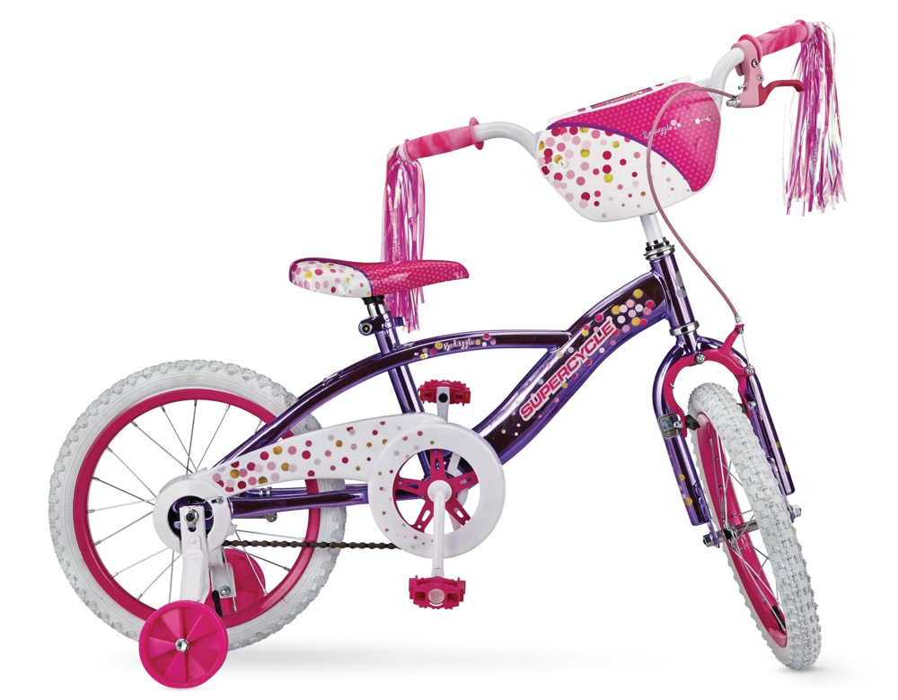 Supercycle Bedazzled Metaloid Kids' Bike, 16-in, Training Wheels 4 Supercycle Bedazzled Metaloid Kids' Bike, 16-in, Training Wheels - Image 4