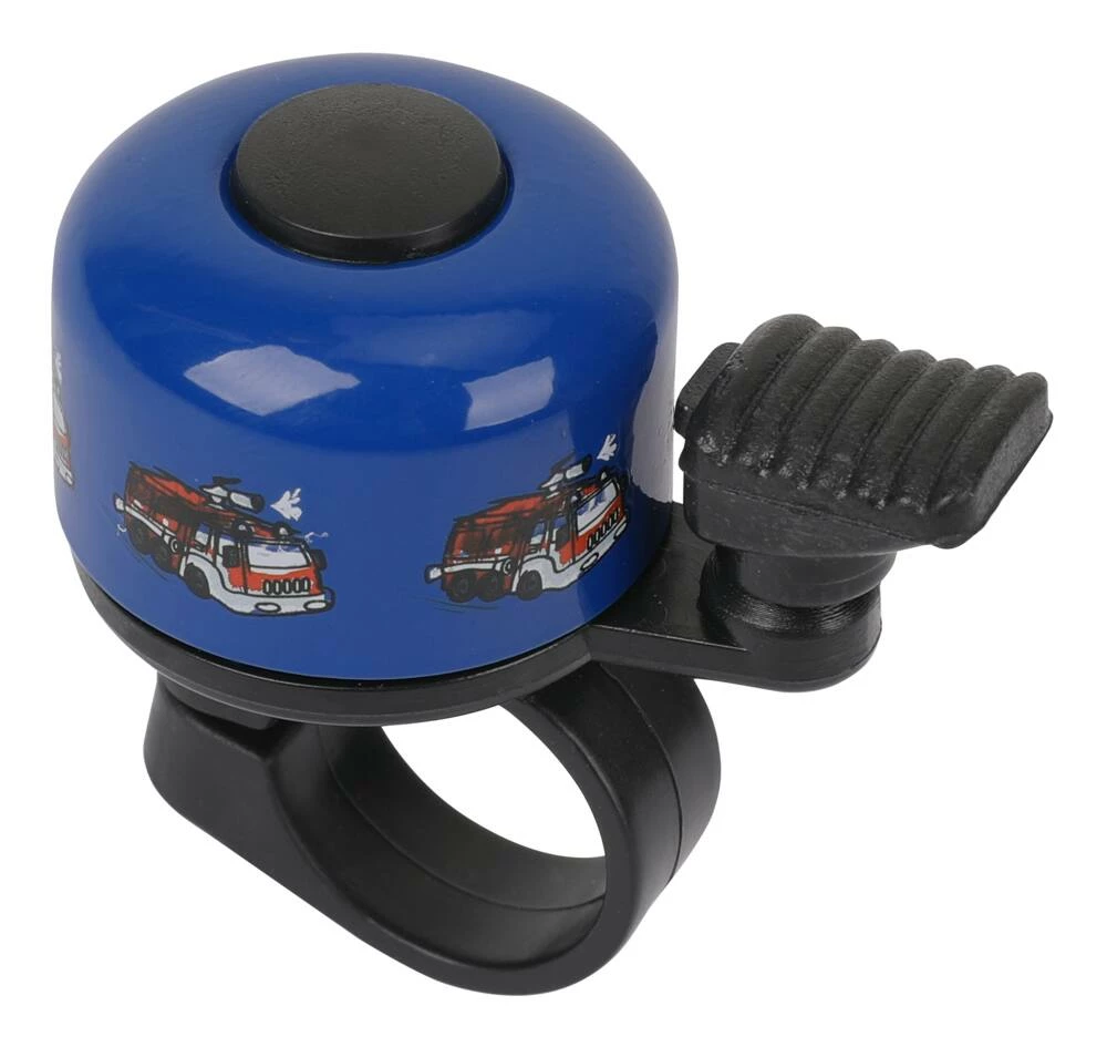 Supercycle Firetruck Kids' Handlebar Bike Bell For Bicycles, Trikes & Scooters, Loud Ring, Blue 2 Supercycle Firetruck Kids' Handlebar Bike Bell For Bicycles, Trikes & Scooters, Loud Ring, Blue - Image 2