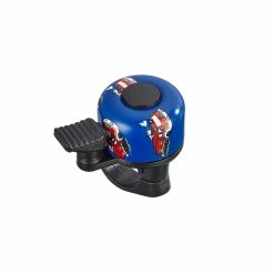 Supercycle Firetruck Kids' Handlebar Bike Bell For Bicycles, Trikes & Scooters, Loud Ring, Blue