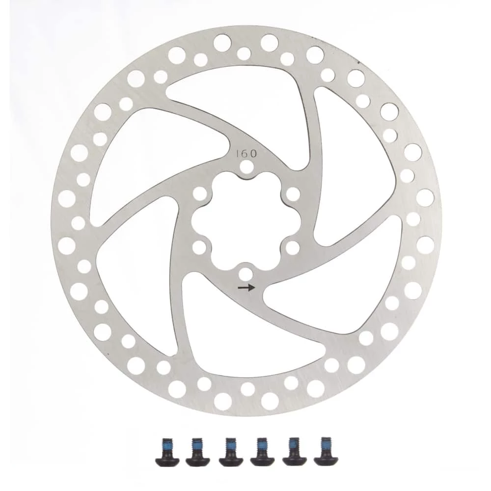 Supercycle Stainless Steel Bike Disc Brake Rotor W/Mounting Screws, 160-mm 1 Supercycle Stainless Steel Bike Disc Brake Rotor W/Mounting Screws, 160-mm