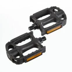 Supercycle Resin Bike Pedals W/Reflector, 1/2-in, 2-pk