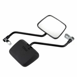 Supercycle Steel Large Rear-View Handlebar Bike Mirror, Black