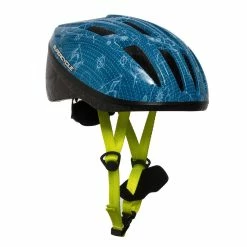 Supercycle Crosstrails Kids Bike Helmet W/Adjustable Straps, Blue, Ages 5+