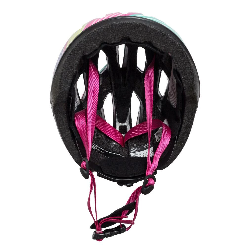 Supercycle Stripes Crosstrails Kids' Bike Helmet W/Adjustable Straps, Multi-Colour, Ages 5+ 3 Supercycle Stripes Crosstrails Kids' Bike Helmet W/Adjustable Straps, Multi-Colour, Ages 5+ - Image 3