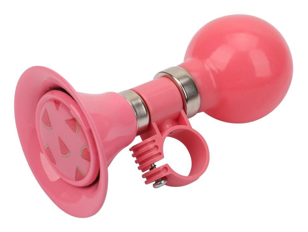 Supercycle Watermelon Kids' Handlebar Bike Bell Horn For Bicycles, Trikes & Scooters, Loud Ring, Pink 2 Supercycle Watermelon Kids' Handlebar Bike Bell Horn For Bicycles, Trikes & Scooters, Loud Ring, Pink - Image 2
