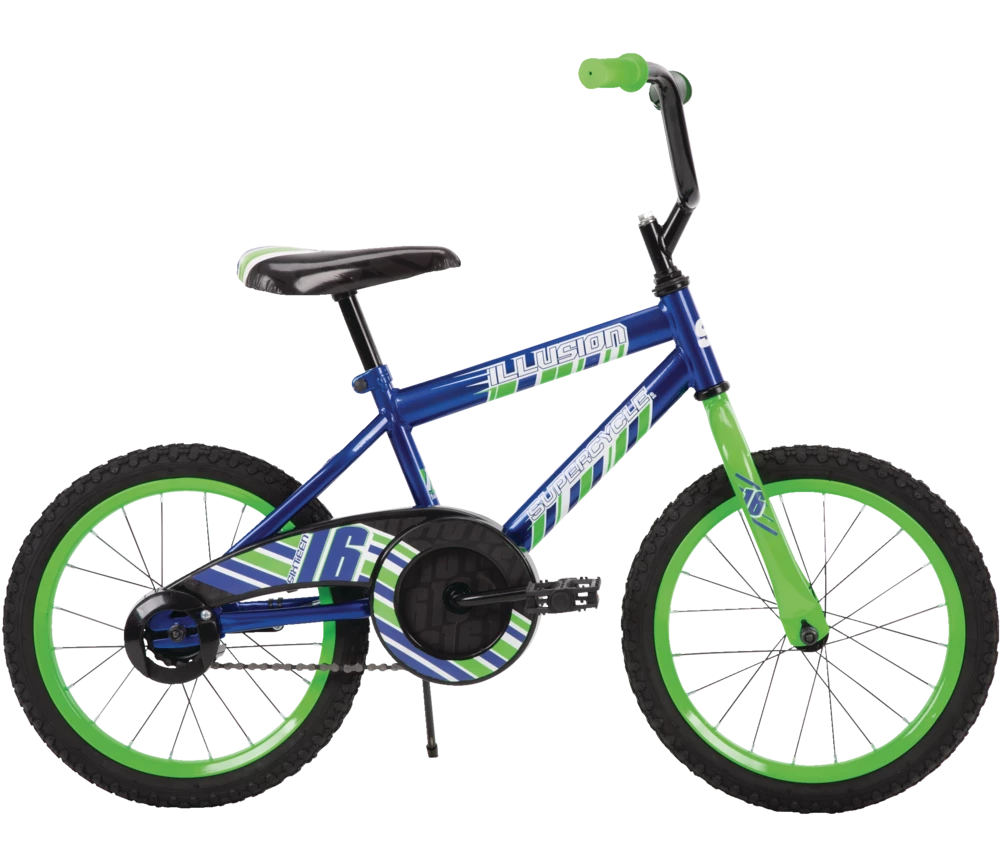 Supercycle Illusion Kids' Bike, Blue, 16-in 2 Supercycle Illusion Kids' Bike, Blue, 16-in - Image 2