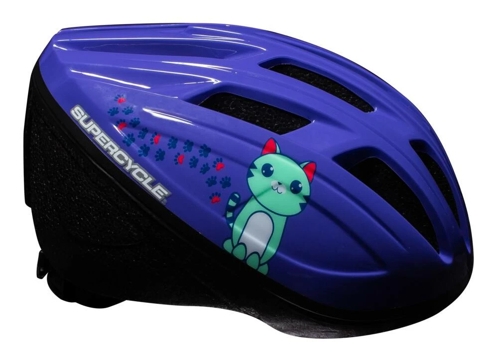Supercycle Cat Lightweight Infant Bike Helmet W/Adjustable Straps, Violet, Ages 0-1 5 Supercycle Cat Lightweight Infant Bike Helmet W/Adjustable Straps, Violet, Ages 0-1 - Image 5