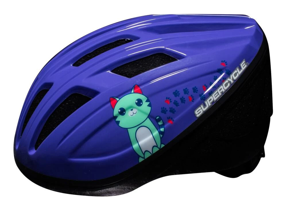 Supercycle Cat Lightweight Infant Bike Helmet W/Adjustable Straps, Violet, Ages 0-1 3 Supercycle Cat Lightweight Infant Bike Helmet W/Adjustable Straps, Violet, Ages 0-1 - Image 3