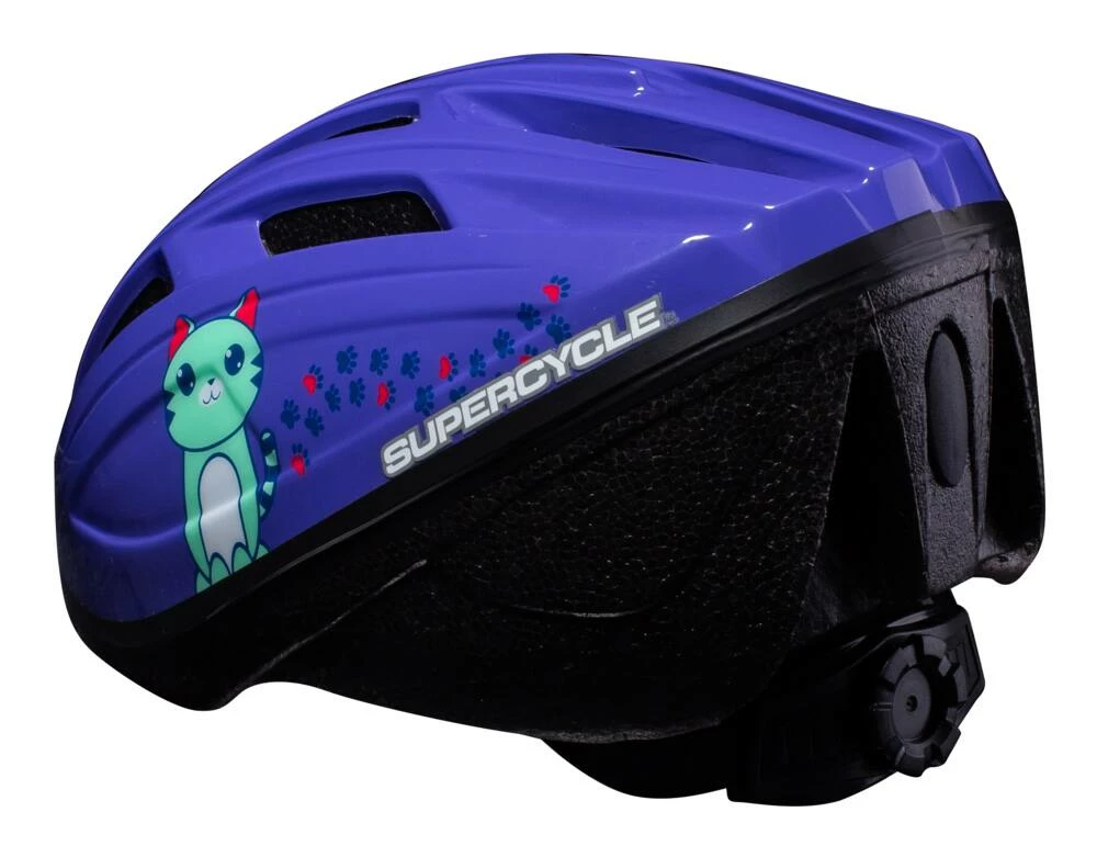 Supercycle Cat Lightweight Infant Bike Helmet W/Adjustable Straps, Violet, Ages 0-1 7 Supercycle Cat Lightweight Infant Bike Helmet W/Adjustable Straps, Violet, Ages 0-1 - Image 7