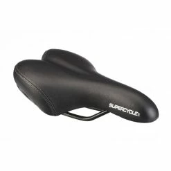 Supercycle Comfort Foam Kids' Bike Seat/Saddle, Waterproof, Black