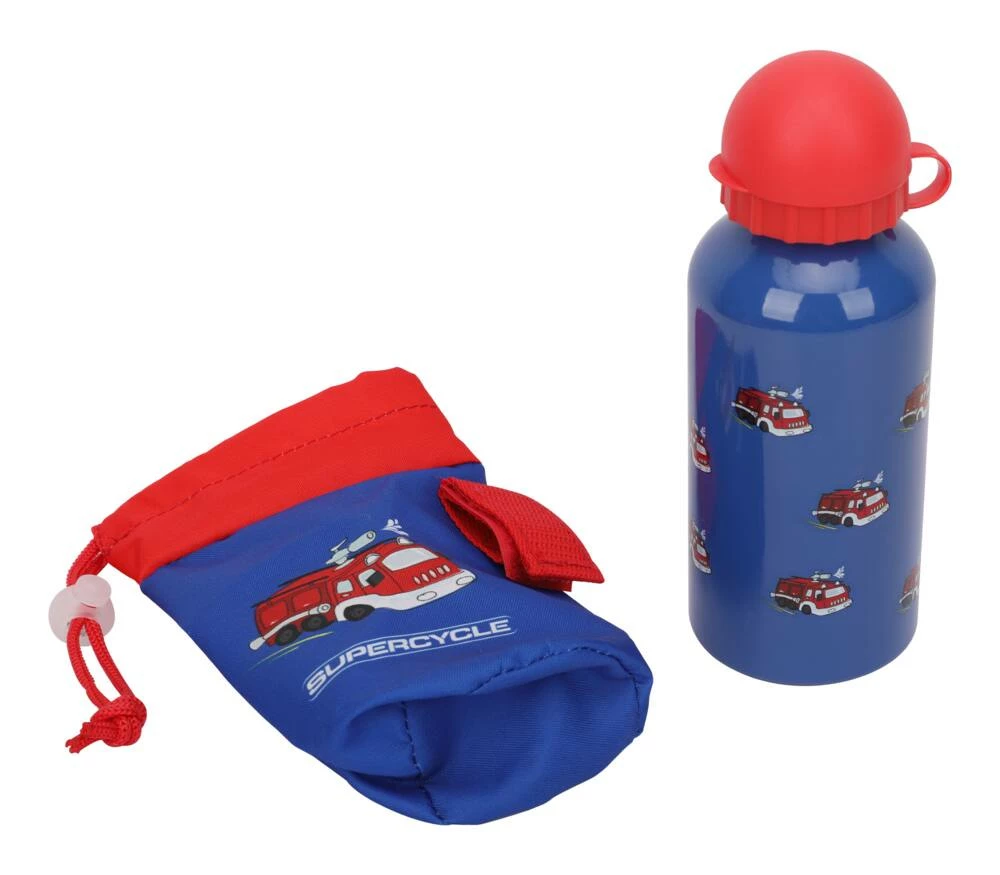 Supercycle Aluminum Kids' Bike Water Bottle W/Cage/Holder, BPA Free, Blue, 400-mL 4 Supercycle Aluminum Kids' Bike Water Bottle W/Cage/Holder, BPA Free, Blue, 400-mL - Image 4