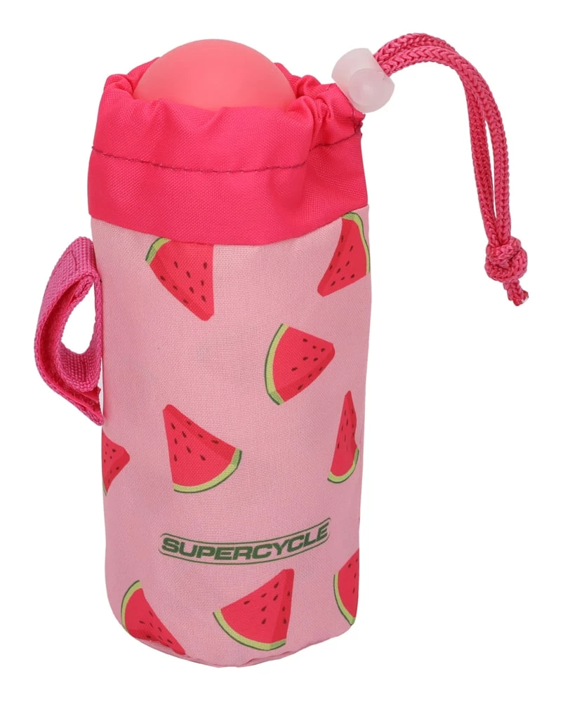 Supercycle Aluminum Kids' Bike Water Bottle W/Cage/Holder, BPA Free, Pink, 400-mL 2 Supercycle Aluminum Kids' Bike Water Bottle W/Cage/Holder, BPA Free, Pink, 400-mL - Image 2
