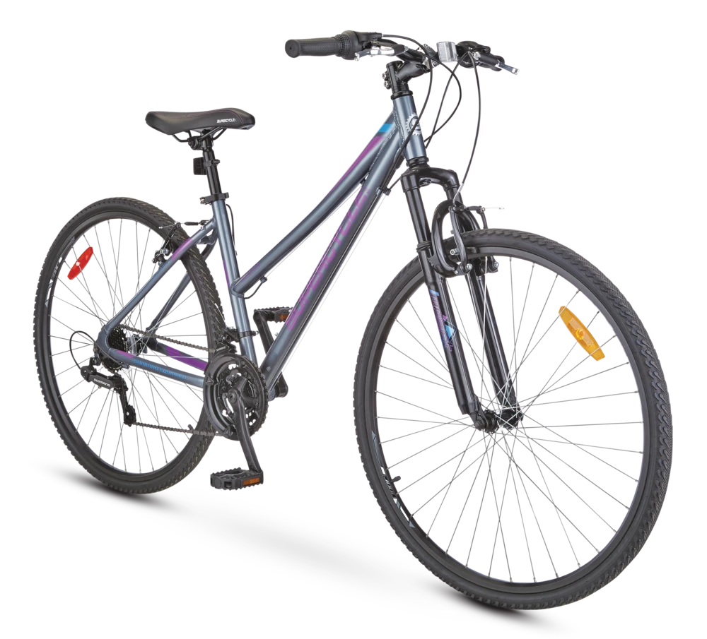 Supercycle Krossroads 700C Hybrid Bike, Grey 1 Supercycle Krossroads 700C Hybrid Bike, Grey