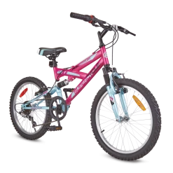 Supercycle Momentum Dual Suspension Youth Bike, 5-Speed, 20-In