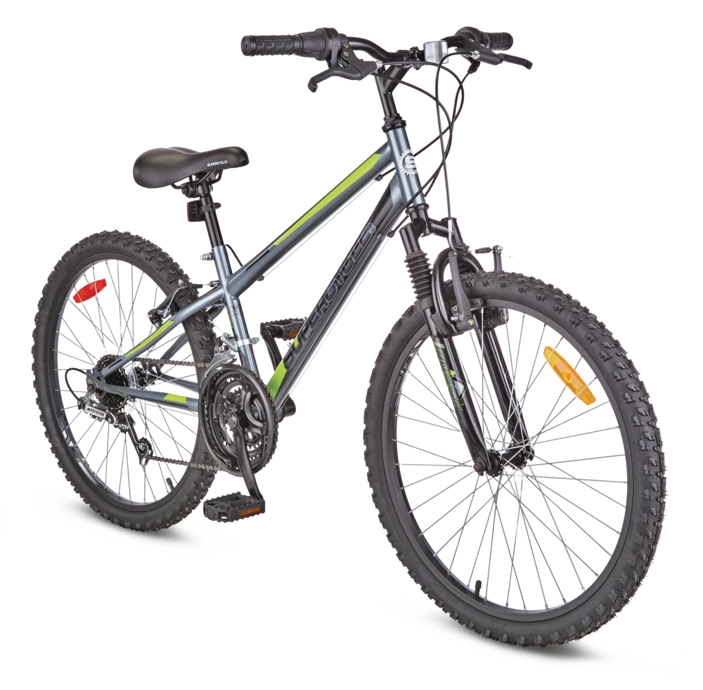 Supercycle Nitro XT Youth Hardtail Mountain Bike, 21-Speed, 24-in 1 Supercycle Nitro XT Youth Hardtail Mountain Bike, 21-Speed, 24-in