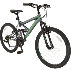 Supercycle Outlook Dual Suspension Mountain Bike, 21-Speed, 24-in