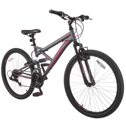 Supercycle Outlook Dual Suspension Mountain Bike, 21-Speed, 26-in