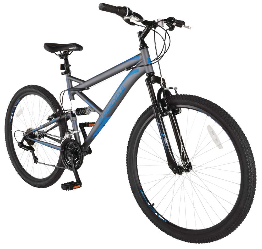 Supercycle Outlook Dual Suspension Mountain Bike, 21-Speed, 27.5 In 1 Supercycle Outlook Dual Suspension Mountain Bike, 21-Speed, 27.5 In