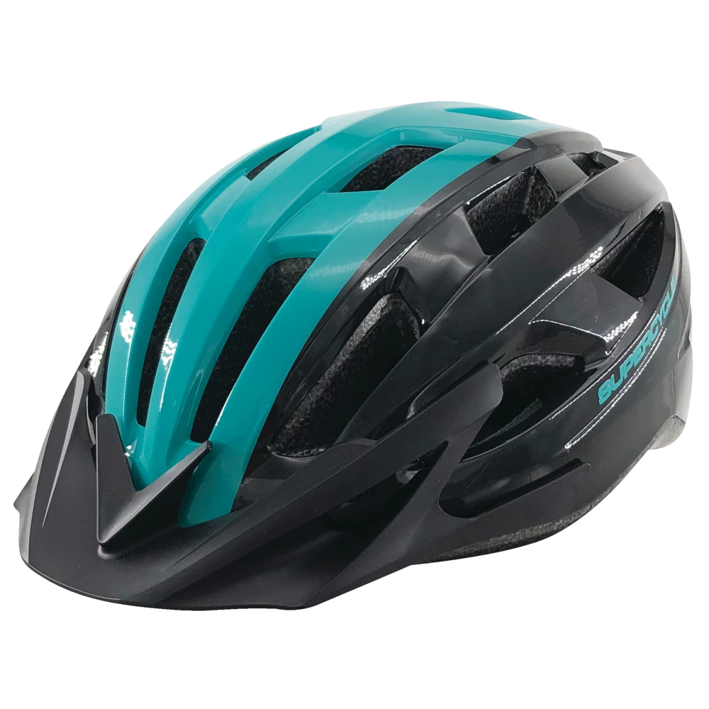Supercycle Pursuit Bike Helmet, Adult, Teal 2 Supercycle Pursuit Bike Helmet, Adult, Teal - Image 2