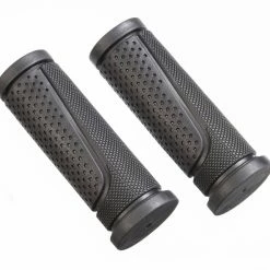 Supercycle Twist Rubber Bike Handlebar Shifter Grips, Black, 22.2x91-mm, 2-pk