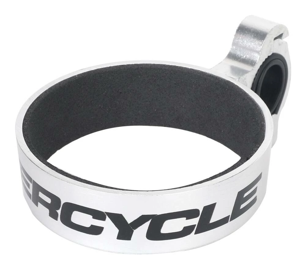 Supercycle Traveler Aluminium Handlebar Bike Cup/Bottle Holder W/Rubber Ring, Silver 1 Supercycle Traveler Aluminium Handlebar Bike Cup/Bottle Holder W/Rubber Ring, Silver
